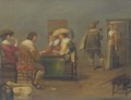 Guardsmen playing tric-trac and drinking in an inn - (after) Dirck Hals