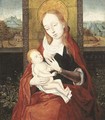 The Virgin and Child, a landscape beyond - (after) Dieric The Elder Bouts