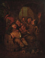 Boors drinking in a tavern - (after) Egbert Jaspersz. Van, The Elder Heemskerck