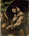 Saint Francis in prayer - (after) El Greco (Domenikos Theotokopoulos)
