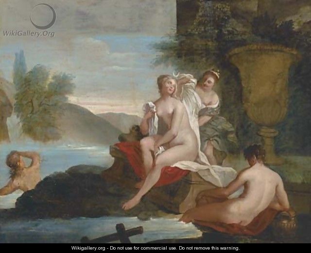Diana and her nymphs bathing - (after) Bon De Boulogne