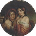 Portrait of two young girl - (after) Charles Baxter