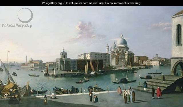 The Grand Canal looking South from the Molo with a view of Santa Maria della Salute - (after) (Giovanni Antonio Canal) Canaletto