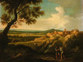 An extensive landscape with Hercules slaying the serpent - (after) Claude Lorrain (Gellee)
