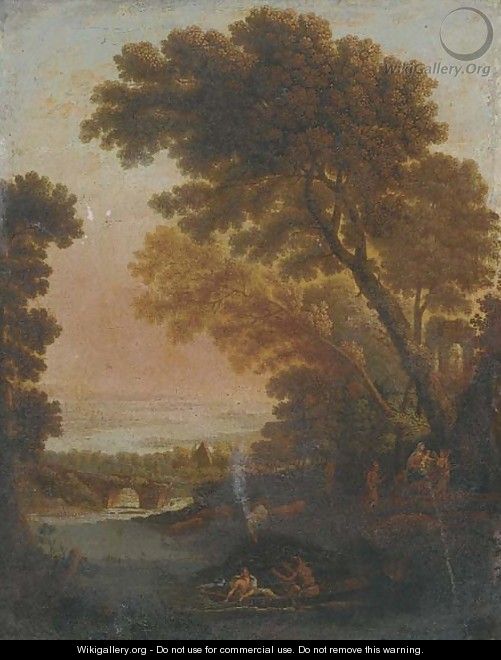 The Rest on the Flight into Egypt - (after) Claude Lorrain (Gellee)