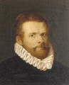 Portrait of a gentleman, bust-length, in a black doublet and a ruff - (after) Cornelis De Vos