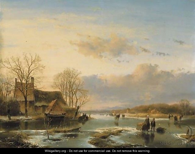 On the Maas - (after) Andreas Schelfhout
