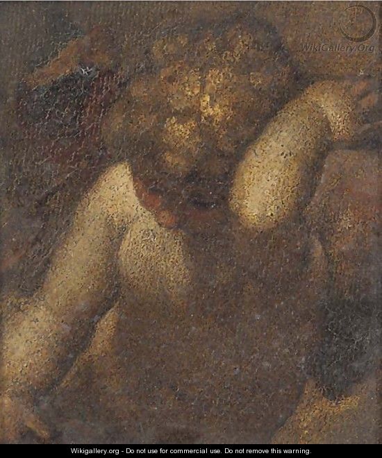 A putto a fragment - (after) Correggio, (Antonio Allegri)