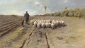 Leading home the flock - (after) Anton Mauve