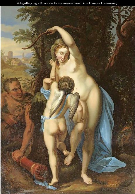 Venus and Amor - (after) Antoine Coypel
