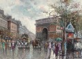 Paris in the rain - (after) Antoine Blanchard