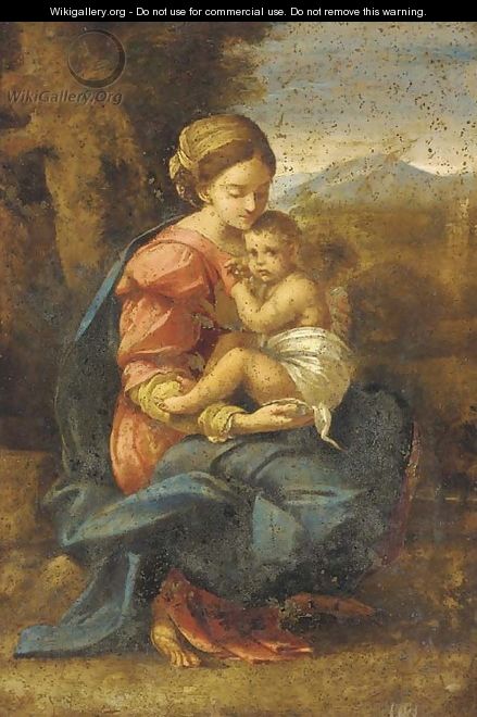 The Madonna and Child - (after) Annibale Carracci