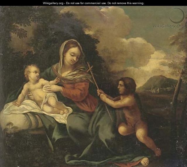 The Madonna and Child with the Infant Saint John the Baptist - (after) Correggio, (Antonio Allegri)