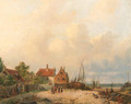 A fishing-village - Dutch School