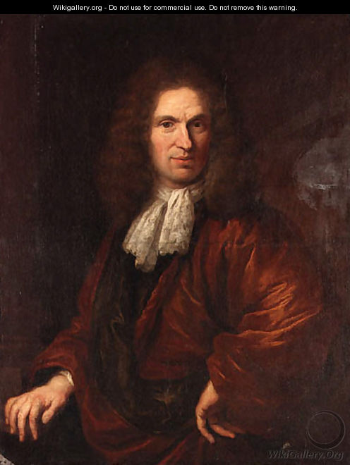 Portrait of a Gentleman, half-length, in a brown coat - Dirck Maas