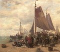 Sorting the catch on the beach of Dunkirk - Desire Thomassin