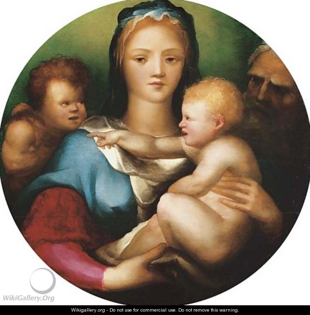 The Holy Family with Saint John the Baptist - Domenico Beccafumi