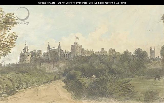 A view of Windsor Castle from Clewer Lane - Dr. William Crotch