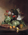 Fruit, flowers and game - David Emil Joseph de Noter