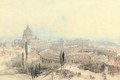 St Peter's from the Janiculum Hill, Rome, Italy - David Roberts