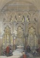 Figures worshipping in the Mosque of Cordova - David Roberts