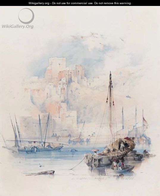 A harbour in Andalucia - David Roberts