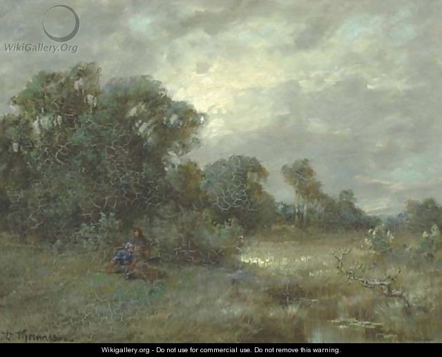 Women resting on the heath - Desire Thomassin