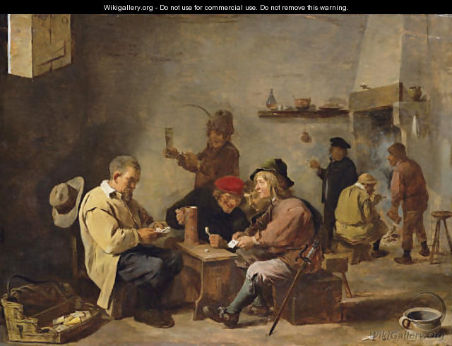 Card players in an inn - David The Younger Teniers