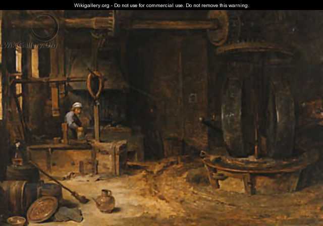 The interior of a mill - David III Teniers