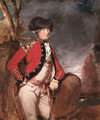 Portrait of Charles, 1st Marquis Cornwallis (1738-1805), three-quarter-length, in uniform, holding a cane in his left hand, in a landscape - Daniel Gardner