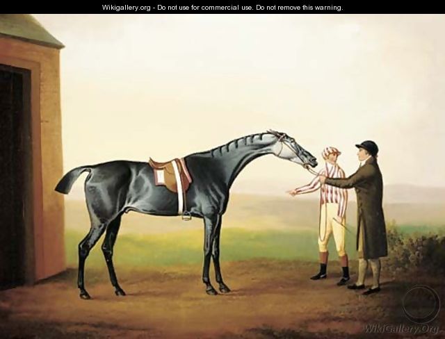 Racehorse with jockey and groom - Daniel Clowes