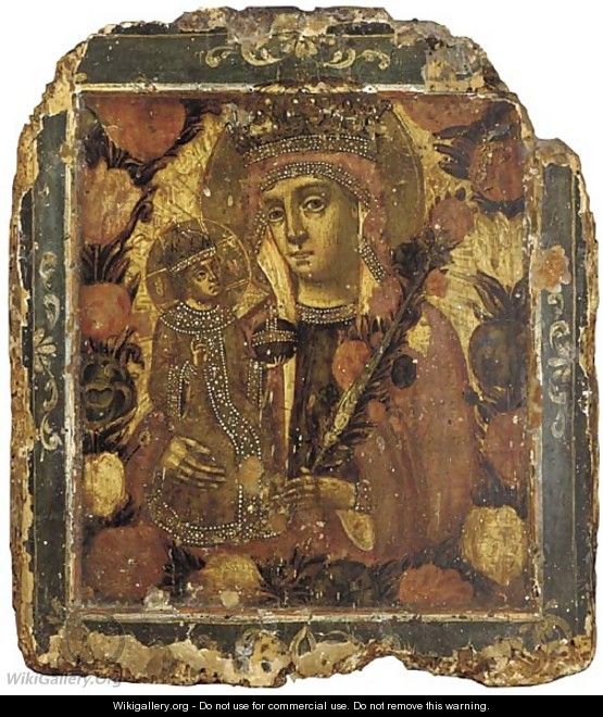 The Madonna and Child a fragment - Dalmatian School