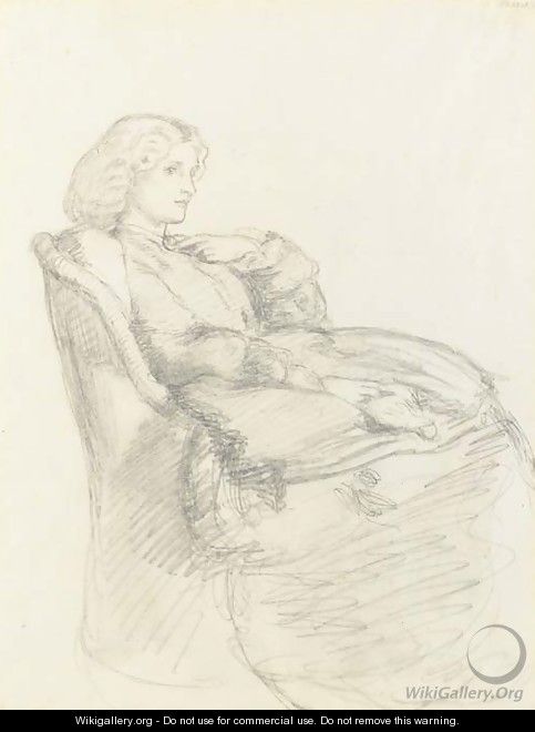 Portrait of Annie Miller - Dante Gabriel Rossetti