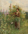 In the Flower Garden - Daniel Ridgway Knight