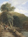 The fisherman - View at Bettws-y-Coed - David Cox