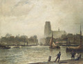 Rotterdam, seen from Fyenoord - Cornelis Christiaan Dommelshuizen