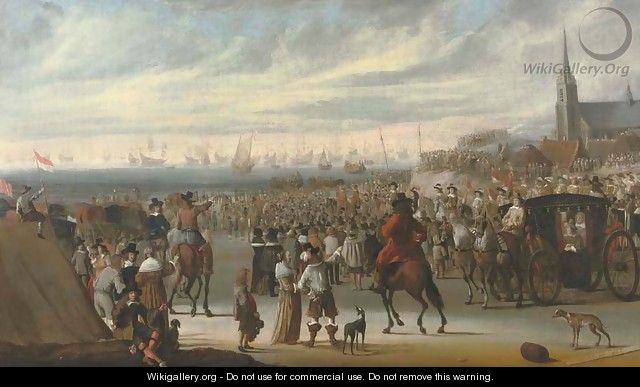 The Departure of King Charles II from Scheveningen on the 24 May 1660 - Cornelis Beelt