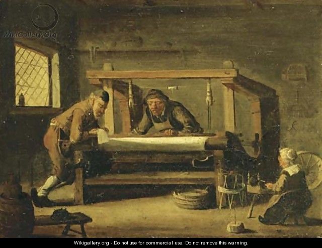 At the weaving workshop - Cornelis Beelt
