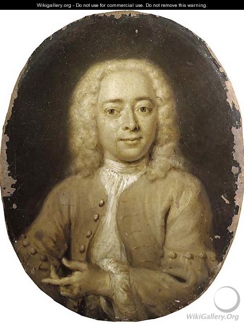 Portrait of Philips Zweerts (1704-1774), small half-length - Cornelis Troost