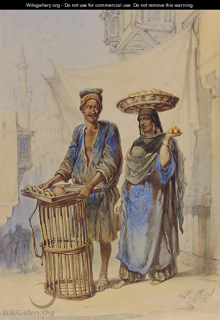 The Orange Seller, Cairo - Amadeo Preziosi