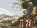Joseph sold into slavery - Cornelis Van Poelenburgh
