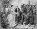 Queen Isabella of Spain receiving military officers - Constantin Guys