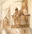 Ladies on the Balcony - Constantin Guys