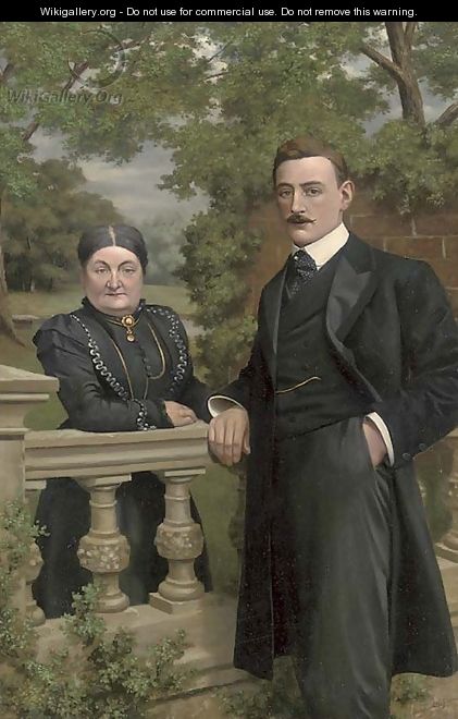 Portrait of a gentleman and a lady - Continental School