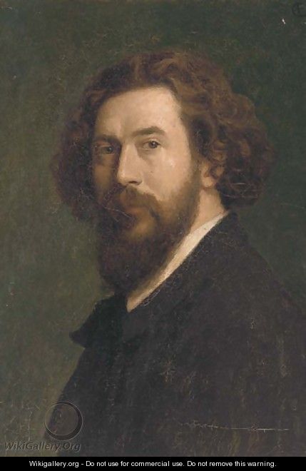 Portrait of a gentleman, bust-length, in a black coat - Continental School