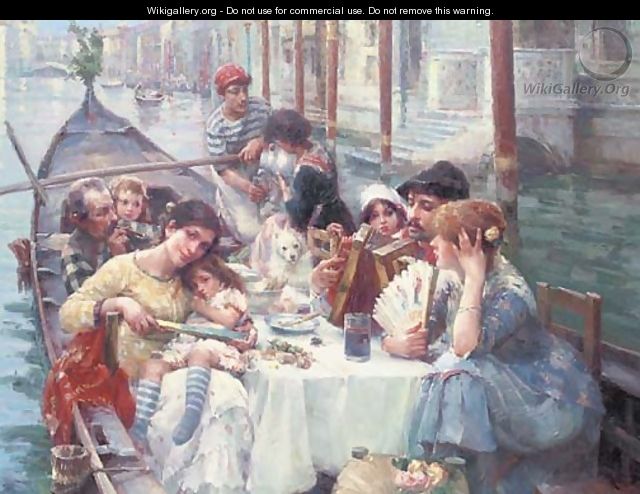 Lunch on the canal, Venice - Continental School