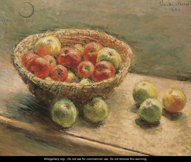 Le panier de pommes - Claude Oscar Monet