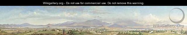 Important panoramic view of the Valley of Mexico, San Angel - Conrad Wise Chapman