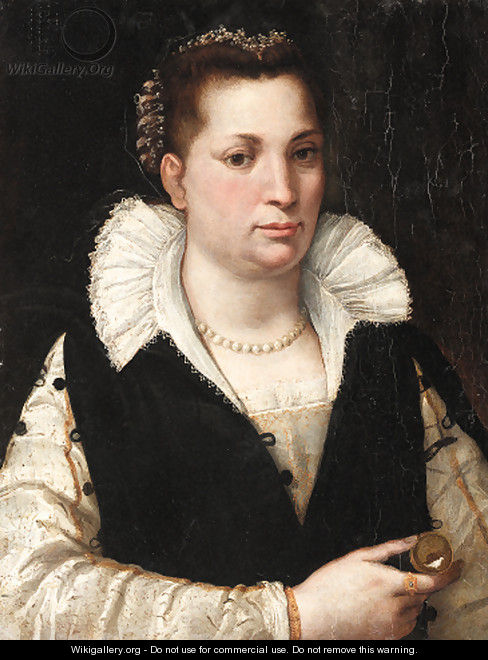 Portrait of a lady - (after) Da San Friano Maso