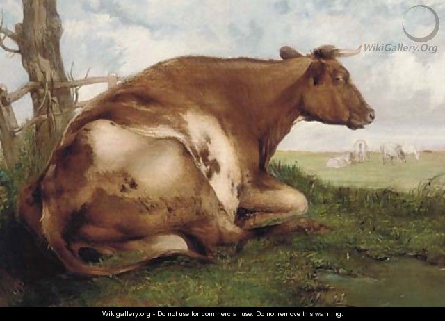 The recumbent cow - (after) Thomas Sidney Cooper